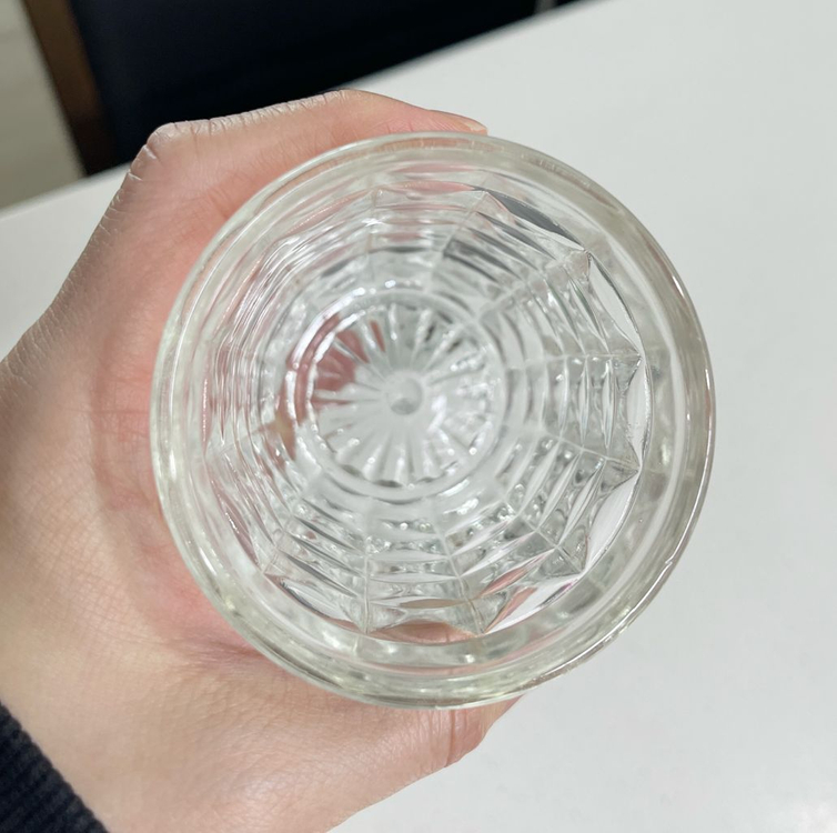 빈티지 유리컵,언더락잔 2개일괄 이미지