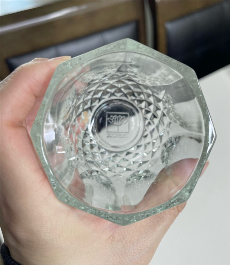 빈티지 유리컵,언더락잔 2개일괄 이미지