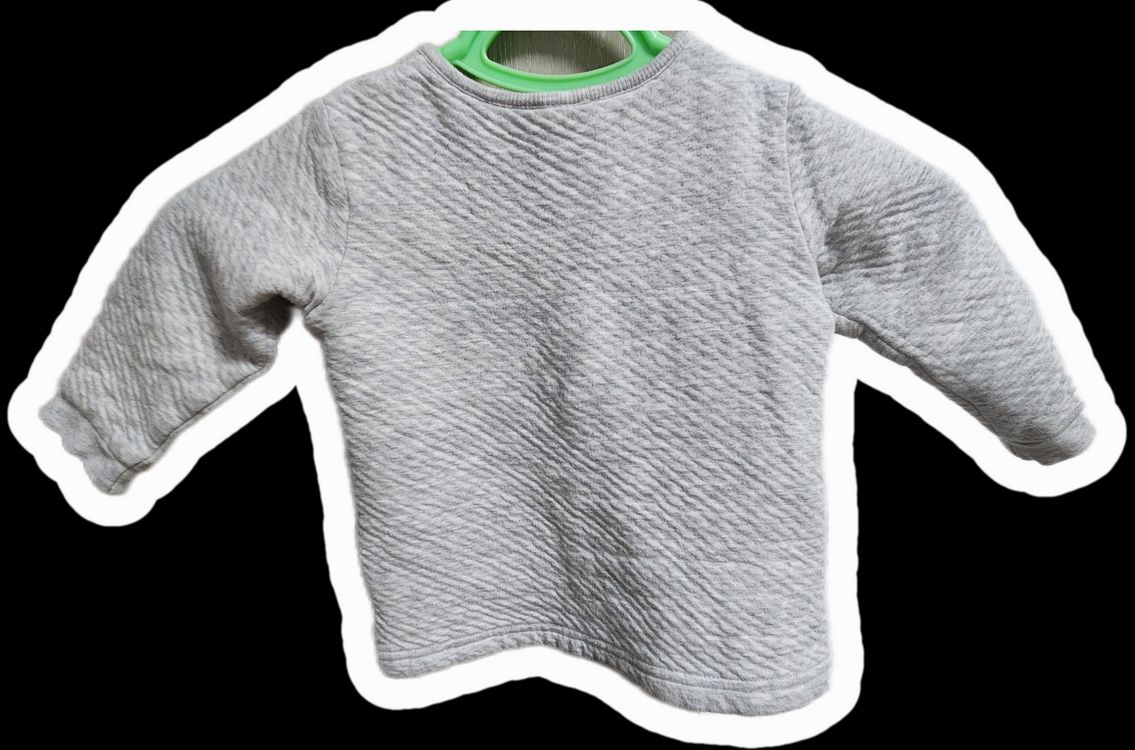 오가닉맘 아기 내복 상의 회색 나눔 이미지