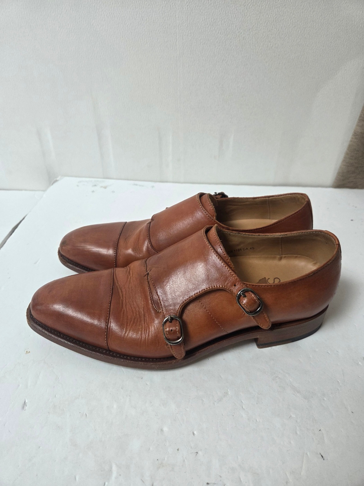 스펠로 남성 굿이어 더블몽크 스트랩 구두 브라운(250) 이미지