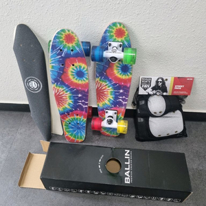 새제품 BALLIN 스케이트보드,숀화이트 보호대 세트 총6세트 이미지