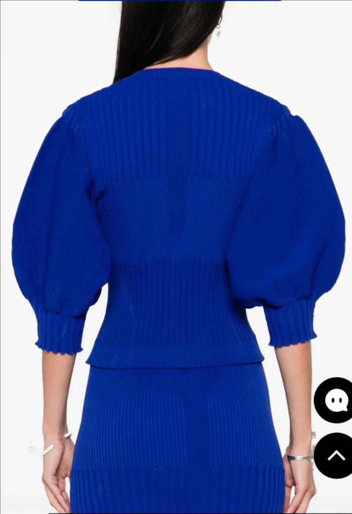 cfcl 플루트 숏 퍼프 슬리브 가디건 새제품 이미지