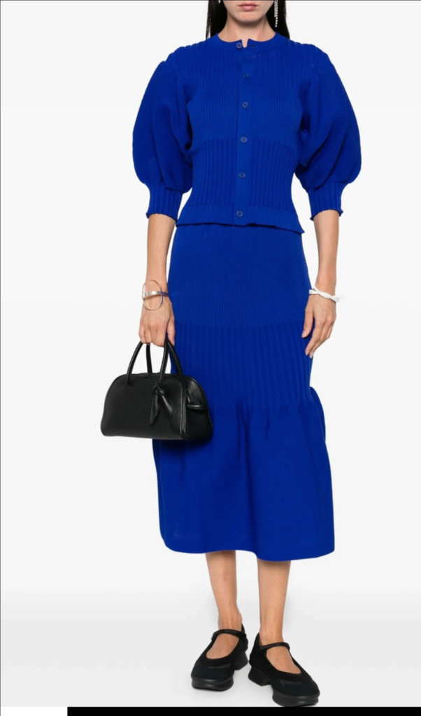 cfcl 플루트 숏 퍼프 슬리브 가디건 새제품 이미지