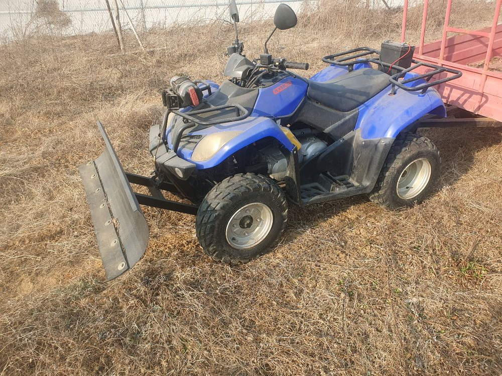 킴코 mxu300 제설 사륜 + 국산 대형 추레라 이미지