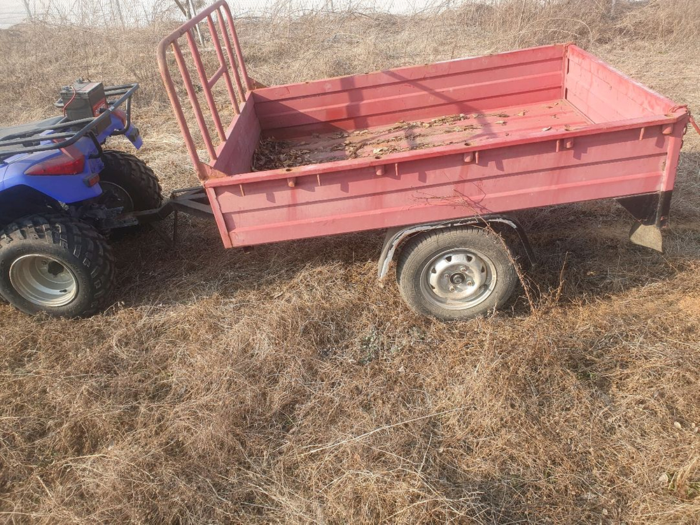 킴코 mxu300 제설 사륜 + 국산 대형 추레라 이미지