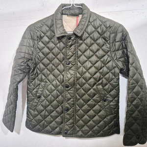 버버리 키즈 다이아 퀼팅 자켓 카키 10Y 이미지