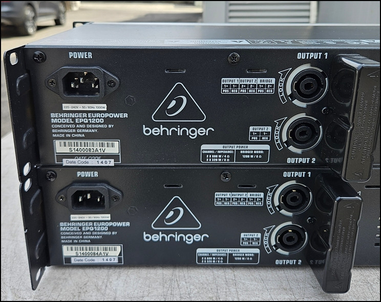베링거(Behringer) EPQ1200 중고 파워 앰프 (4Ω: 600W x 2) 이미지
