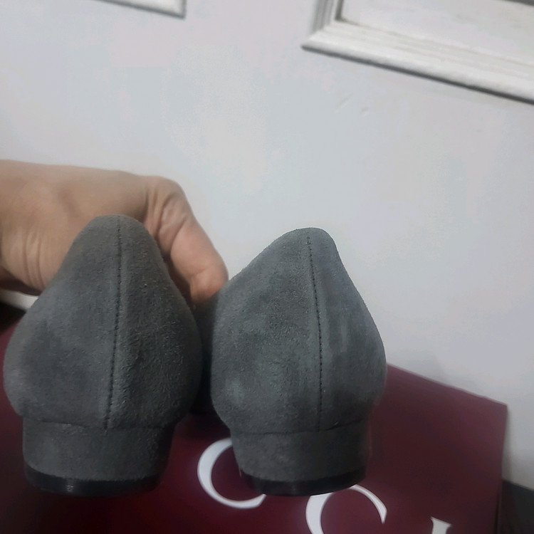 새상품 금강제화 스웨이드 가죽 여성 로퍼 펌프스 여자 240 이미지