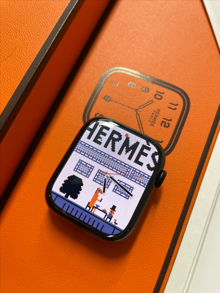 애플워치8에르메스 누아 45mm 리퍼신품 이미지