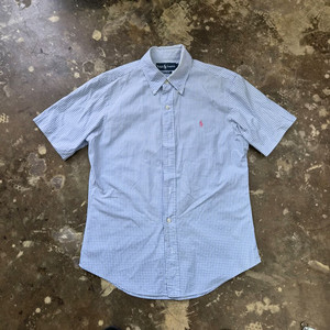 M) 폴로 랄프로렌 반팔 깅엄체크 셔츠 이미지