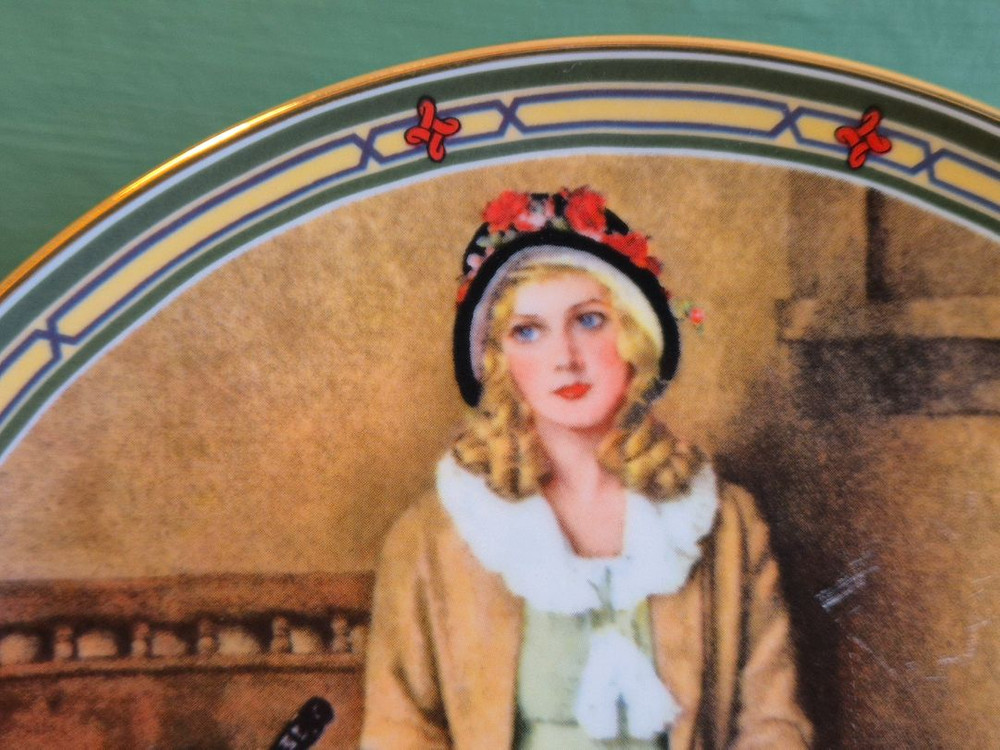 U.S.A엔틱 로먼록웰 한정판 장식접시 이미지