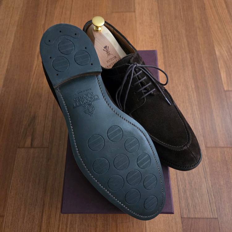 (UK9.5)크로켓앤존스 하드윅 다크브라운 스웨이드 더비 이미지