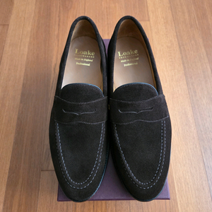 (UK9.5)로크 임페리얼 다크브라운 스웨이드 페니로퍼 이미지