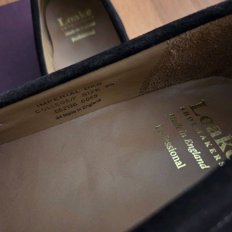 (UK9.5)로크 임페리얼 다크브라운 스웨이드 페니로퍼 이미지