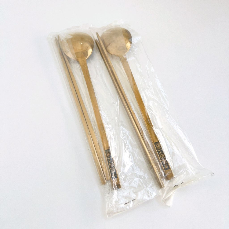 무형문화재 제77호 이봉주 방짜유기 밥 /국그릇 /수저 세트 이미지