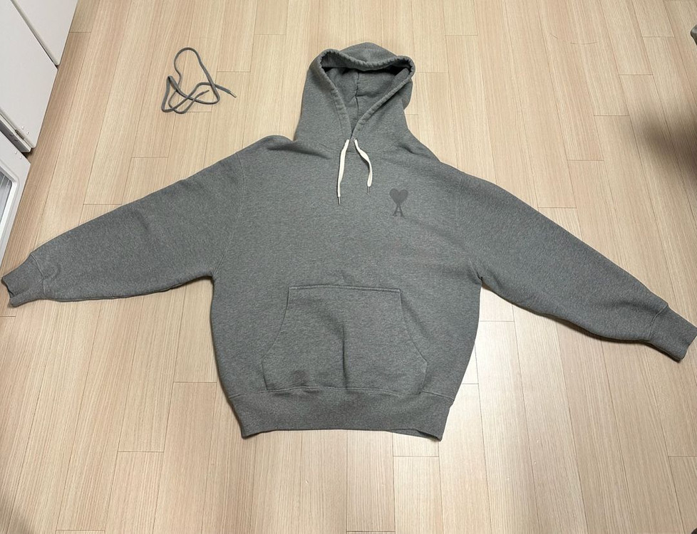 아미 ami 남성 후드티 그레이 XL 사이즈 이미지
