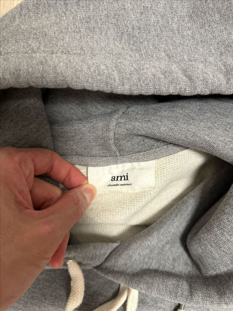 아미 ami 남성 후드티 그레이 XL 사이즈 이미지