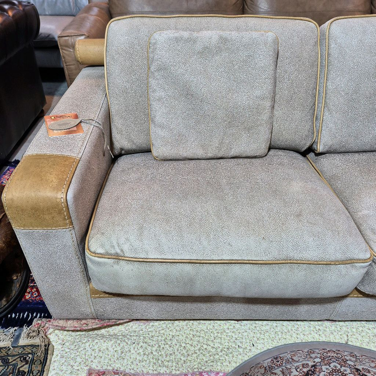 하이엔드 이태리 감마 최고급 누벅 전체 천연가죽 4인 소파쇼파 이미지