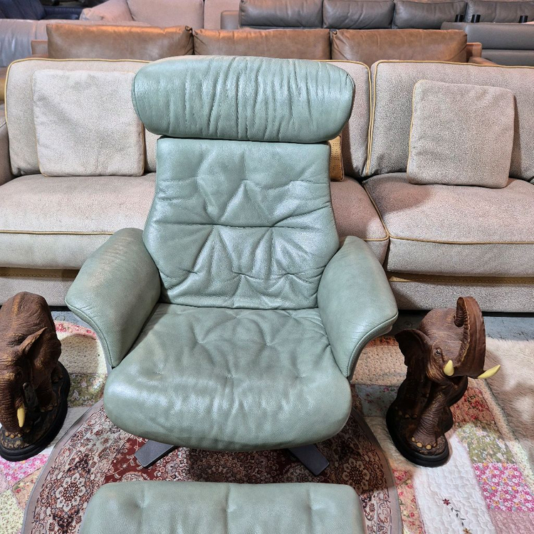 체리쉬 네스트인 천연가죽 1인용 릴렉스 체어(소파쇼파)+오토만 이미지