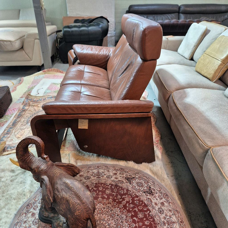 스트레스리스 최고급 전체 가죽 2인 릴렉스 소파쇼파 서울경기근거리무료배송 이미지