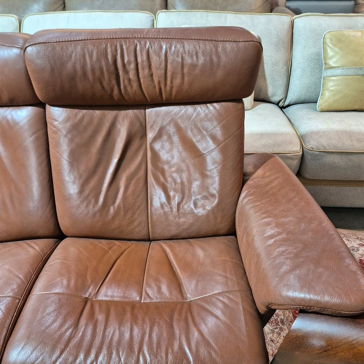 스트레스리스 최고급 전체 가죽 2인 릴렉스 소파쇼파 서울경기근거리무료배송 이미지