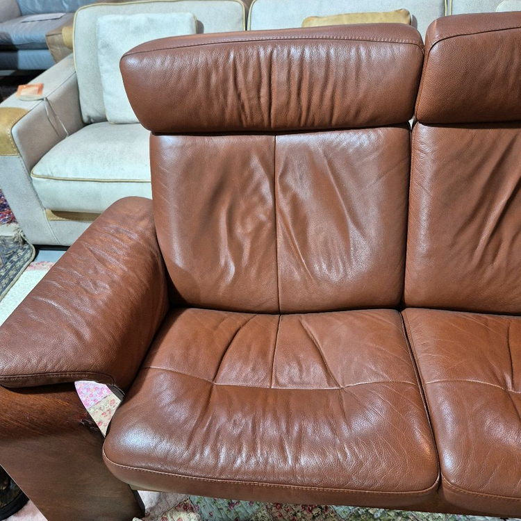 스트레스리스 최고급 전체 가죽 2인 릴렉스 소파쇼파 서울경기근거리무료배송 이미지