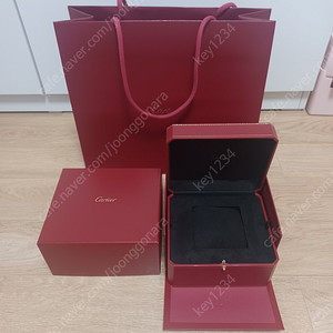 정품 까르띠에 시계 케이스.상자.쇼핑백 이미지