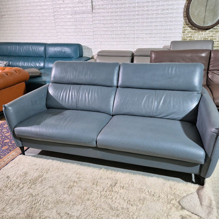 까사미아 노블 이태리 천연가죽 3인 소파쇼파(헤드레스트기능) 이미지