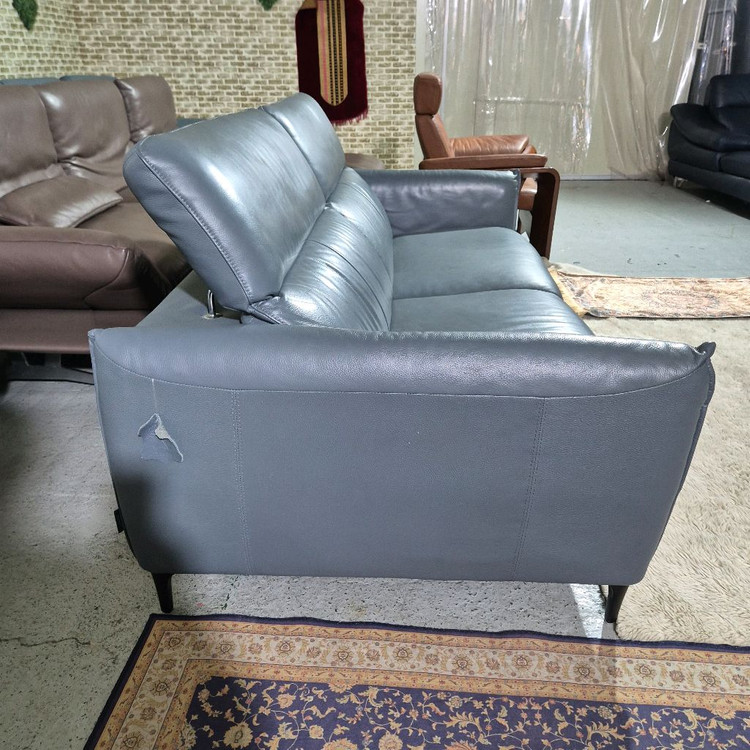 까사미아 노블 이태리 천연가죽 3인 소파쇼파(헤드레스트기능) 이미지