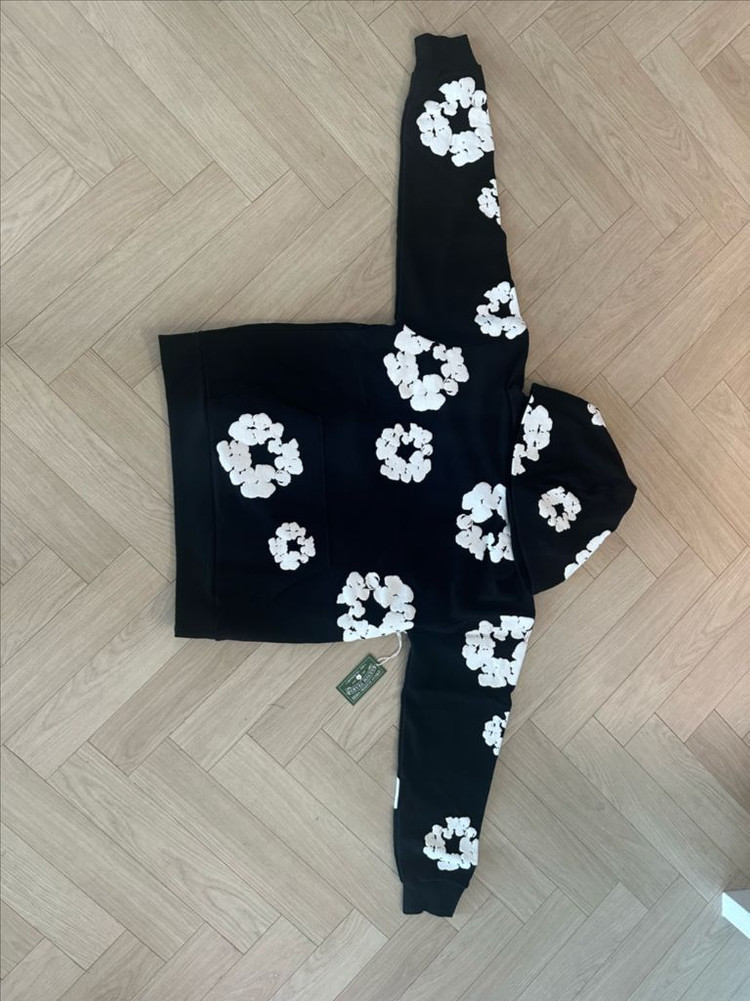 데님티어스 코튼 리쓰 후드 블랙 L XL 이미지