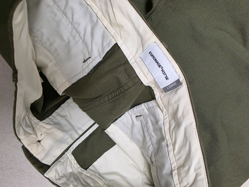 에스피오나지 카키색 면바지 L 이미지