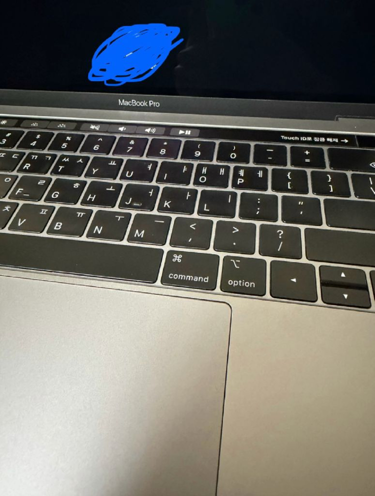 맥북 프로 13인치 (2019)(램 16gb, ssd 512gb) 이미지