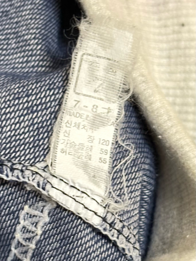 유아 별무늬패턴 면데님 반바지 7호 이미지