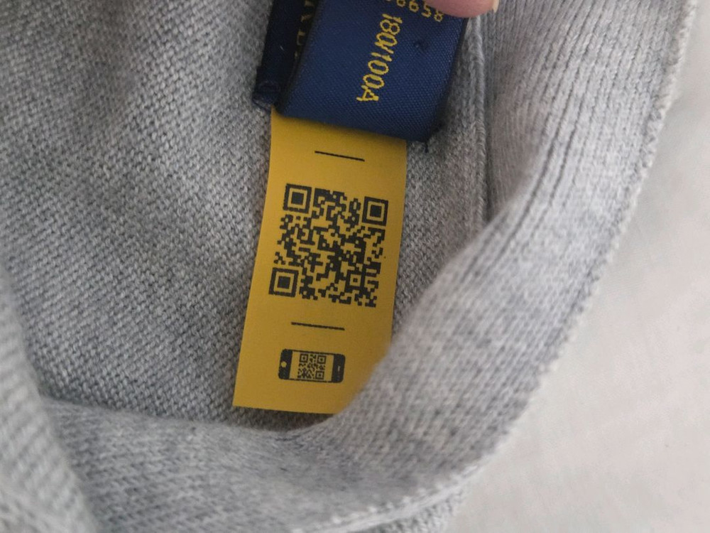 폴로 포니로고 자수 가디건 그레이 L 이미지