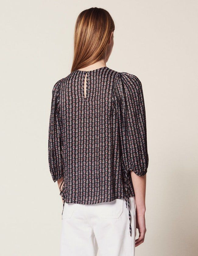 산드로 보헤미안 레이스 블라우스 이미지