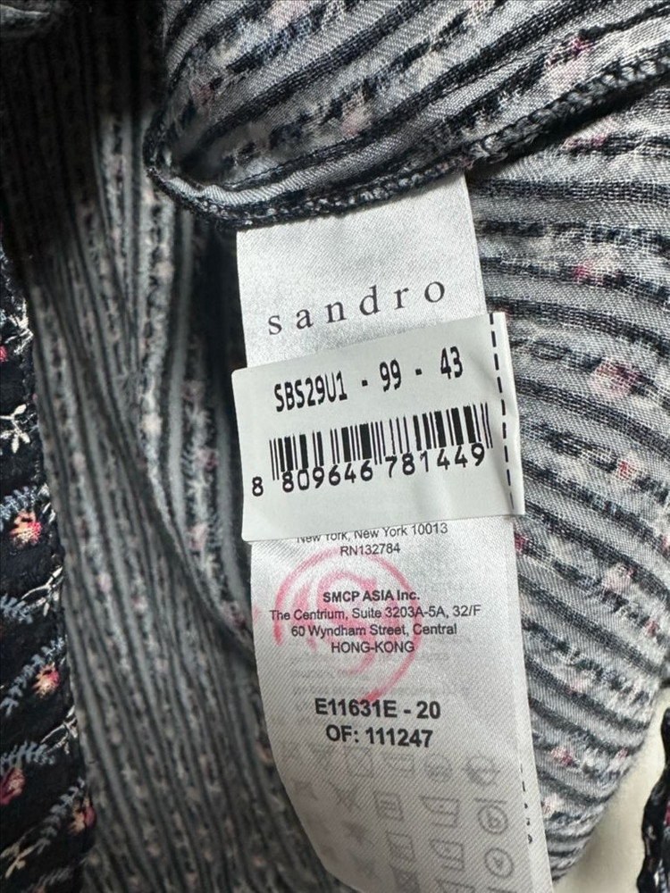 산드로 보헤미안 레이스 블라우스 이미지