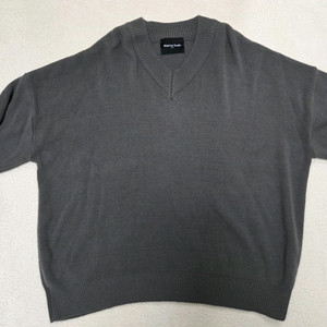 브이넥 니트 그레이 프리사이즈 이미지