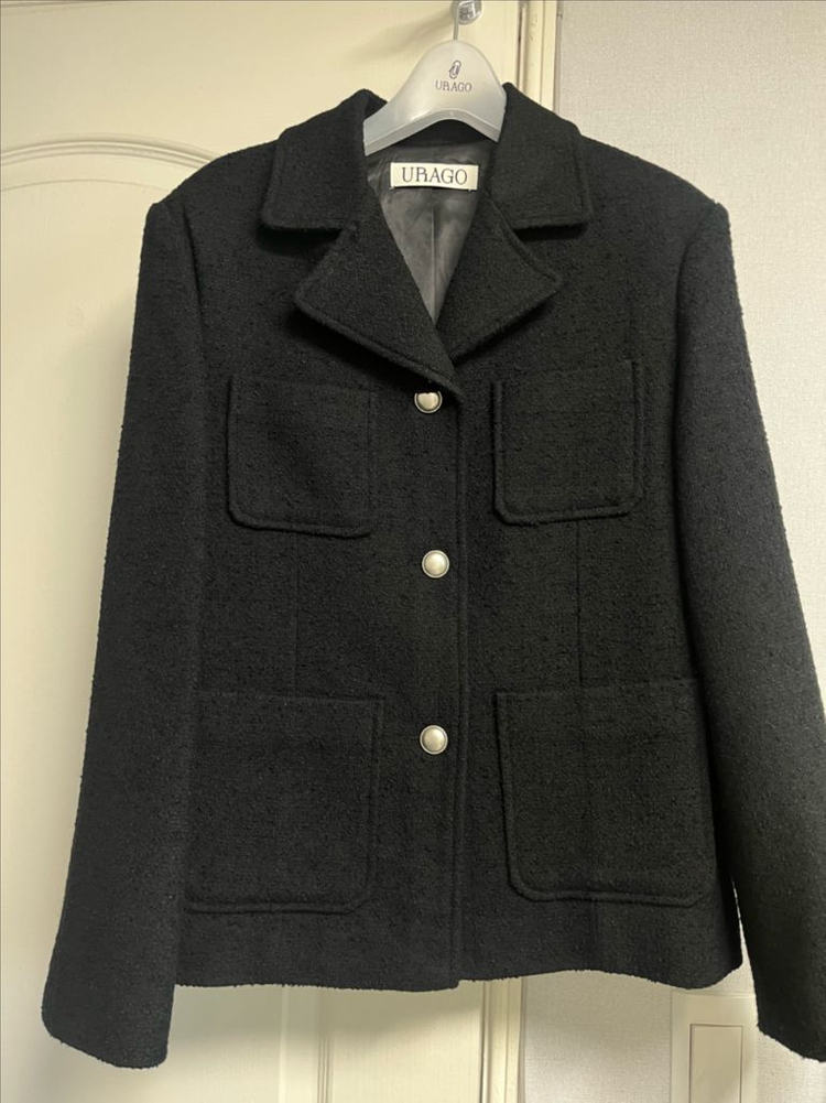 유라고 트위드 자켓 (Belle tweed jacket 블랙 새상품) 이미지