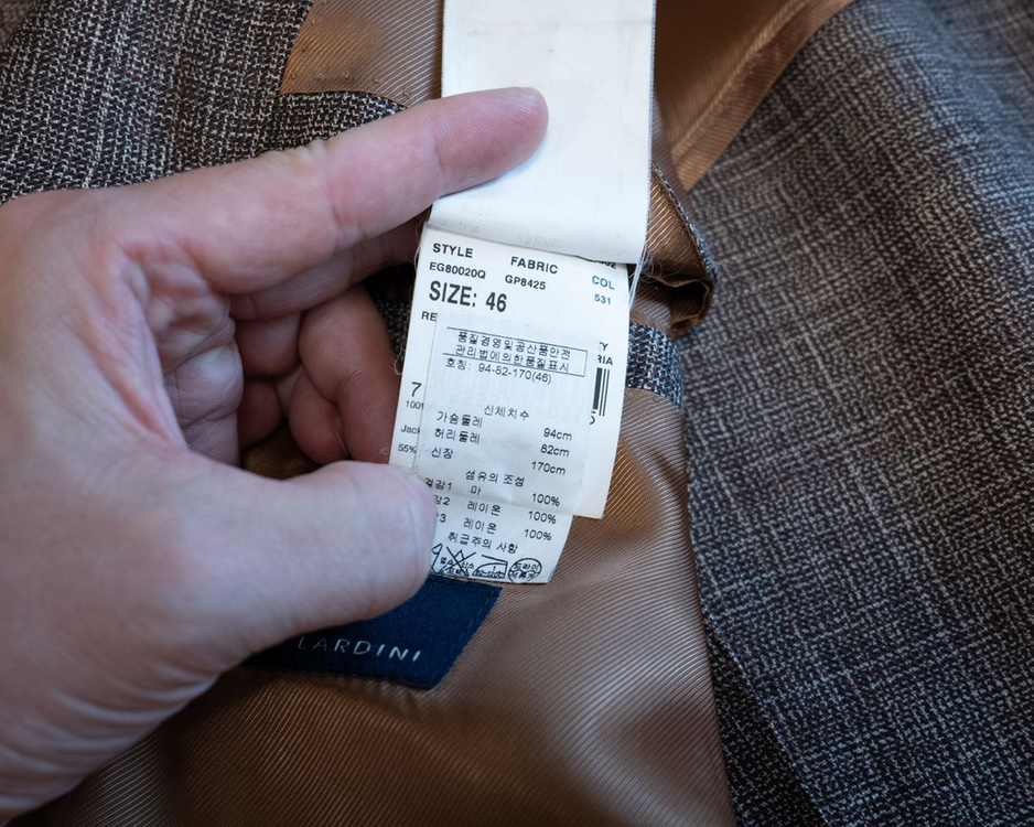 라르디니 / 가브리엘 파시니 싱글 피크드 재킷 판매합니다. 이미지