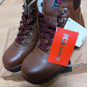 k2-14 안전화 270 kcs인증 소가죽 생활방수 새제품 k2안전화 이미지