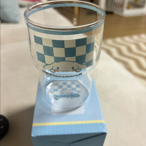 산리오 시나모롤 빈티지 유리컵 새제품 이미지