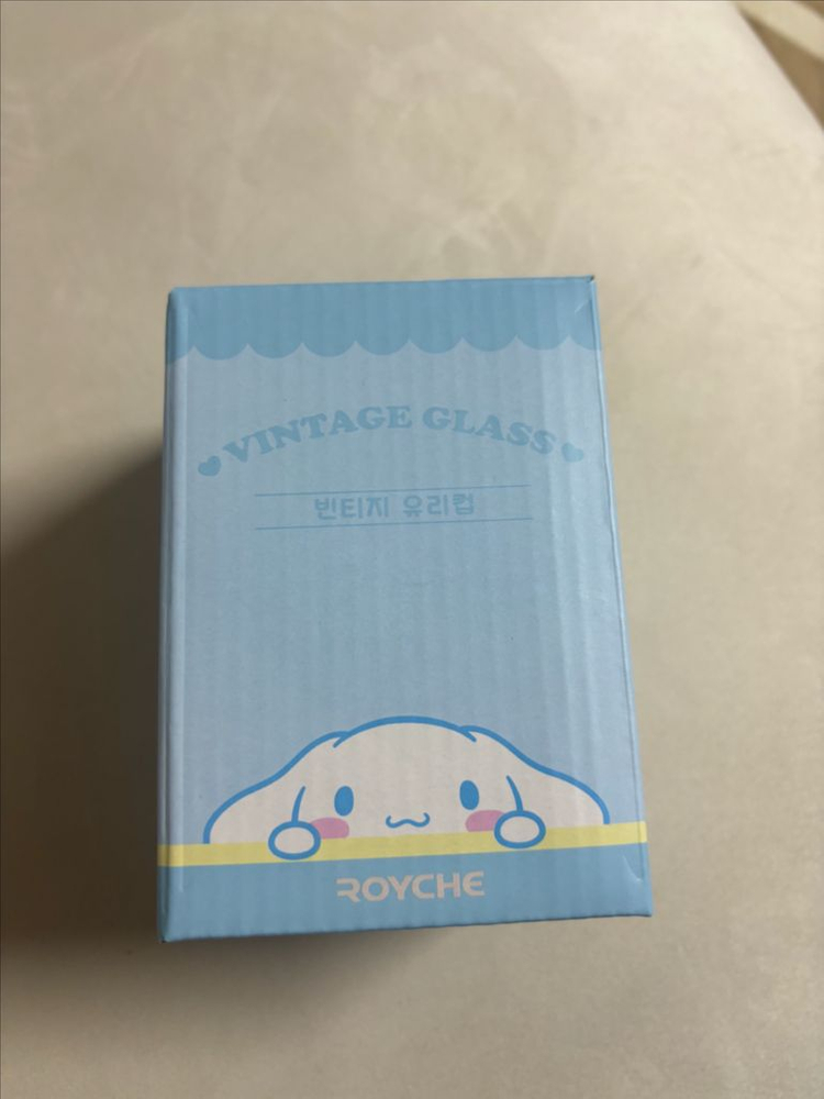 산리오 시나모롤 빈티지 유리컵 새제품 이미지