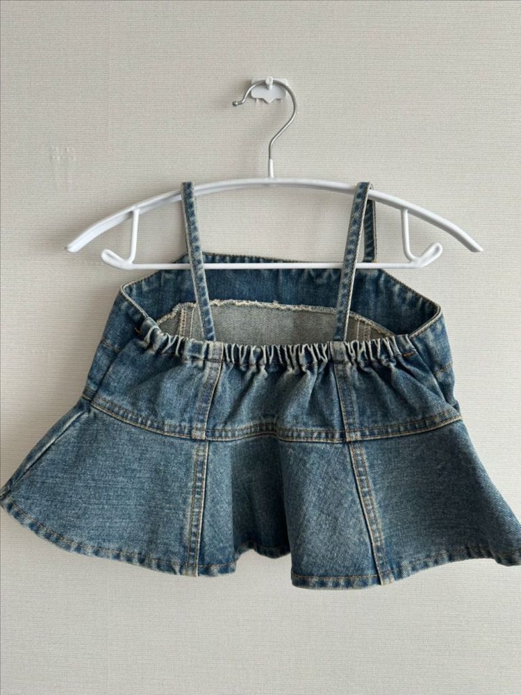 바나나제이 유아 데님 뷔스티에 M 이미지