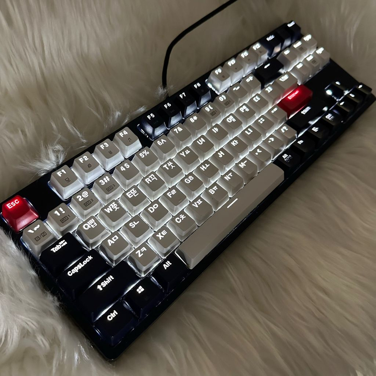 [당일출발]앱코해커 K611네이비화이트 텐키리스 키보드 이미지