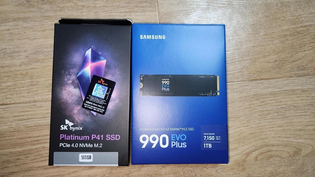 SK하이닉스 P41 M.2 SSD 500GB + 삼성 990EVO 1TB M.2 SSD 이미지