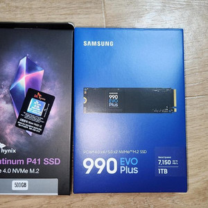 SK하이닉스 P41 M.2 SSD 500GB + 삼성 990EVO 1TB M.2 SSD 이미지