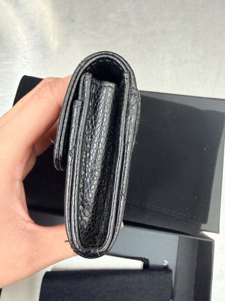 샤넬 클래식 카드지갑 캐비어블랙 이미지