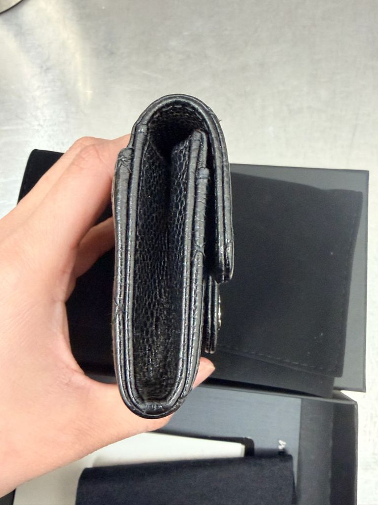샤넬 클래식 카드지갑 캐비어블랙 이미지