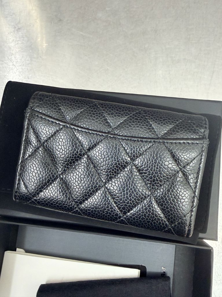 샤넬 클래식 카드지갑 캐비어블랙 이미지