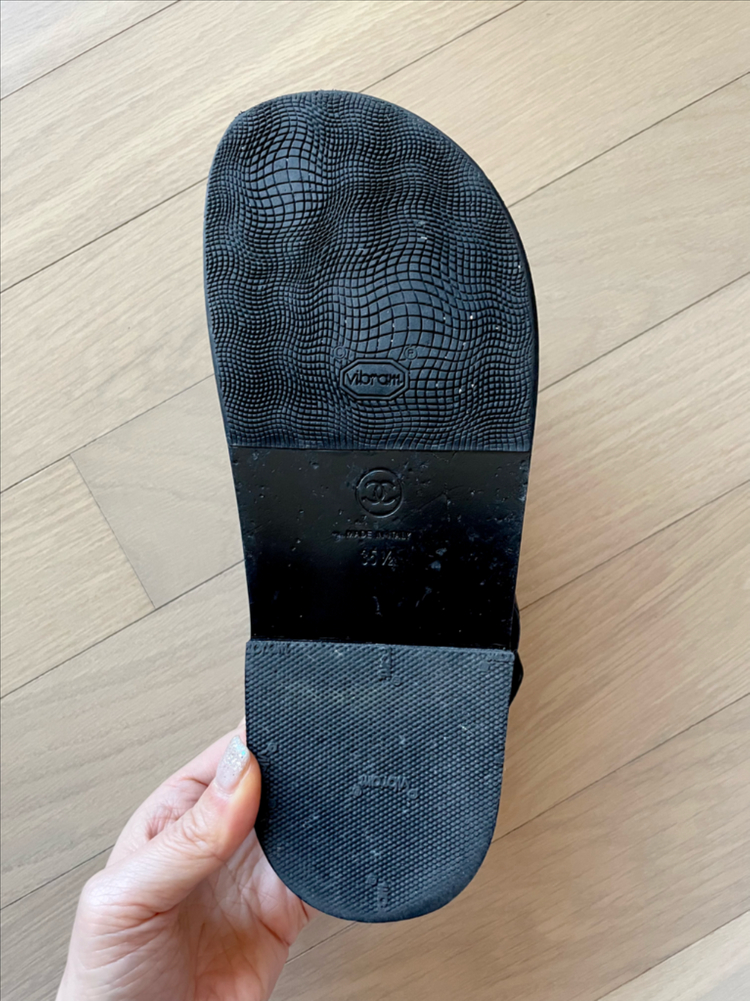 샤넬 캐비어 벨크로 샌들 이미지